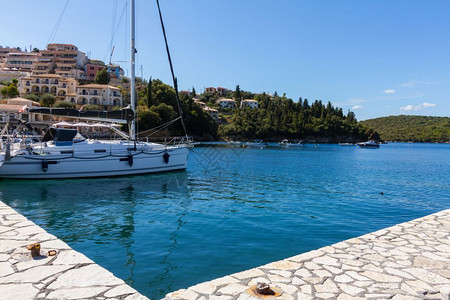 希腊SIVOTA旅游度假港风景期海区图片