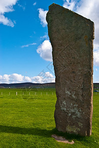 英国景观苏格兰奥克尼大陆上古石环状的斯坦尼原石圆常设图片