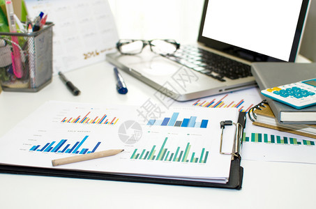 金融营销的商业市场图表分析报告图片
