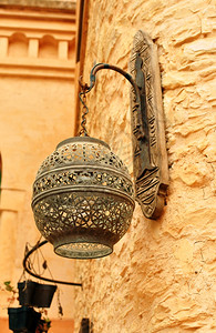 球柏尔阿加迪市摩洛哥麦地那标阿拉伯壁灯民间图片