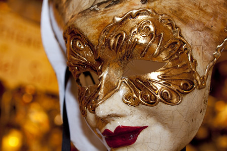 节日威尼斯人面具典型狂欢节面罩照片图片