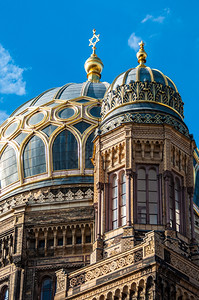 星柏林新犹太教堂的观点对柏林犹太教堂的看法建筑学的图片