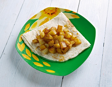 美食papagallitos哥斯达黎加南美洲马铃薯玉米饼拉丁图片素材