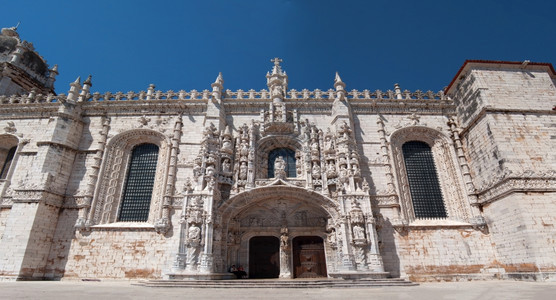 Lisbon城市脚印杰罗尼莫斯修道院地标建筑纪念碑入口里斯本图片