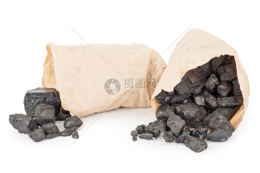 燃料装煤的纸袋解雇图片