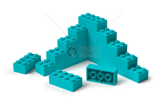 块塑料透明3D建筑结构进展概念和度的建造开始图片