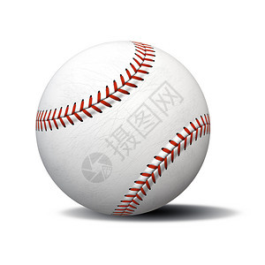 2d典型的白色棒球插图红的运动玩图片