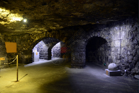 布达佩斯城堡旅游景点的拉比林LabyrinthofBudaCastle匈牙利隧道图片