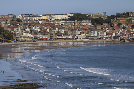 旅游英格兰东北约克郡海岸的Scarborough海边度假胜地英格兰东北部的NorthYorkshire19年月日士嘉堡图片