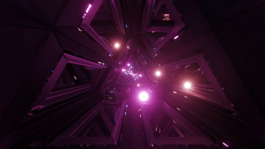 静心体会黄色的领域闪光球体会飞翔波纹隧道走廊玻璃窗3d插图背景壁纸