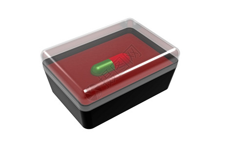 红色的关心健康一盒药中粒丸所有的解决方案所有3D制造的一切图片