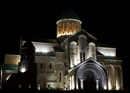 路德维希宗教旅行夜间巴格拉蒂大教堂鲁吉亚库塔西格鲁吉亚欧洲图片