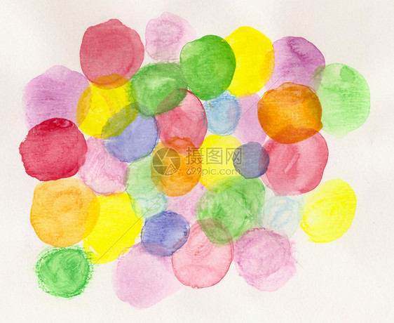 刷子水彩色圆圈背景沙佛绘画图片