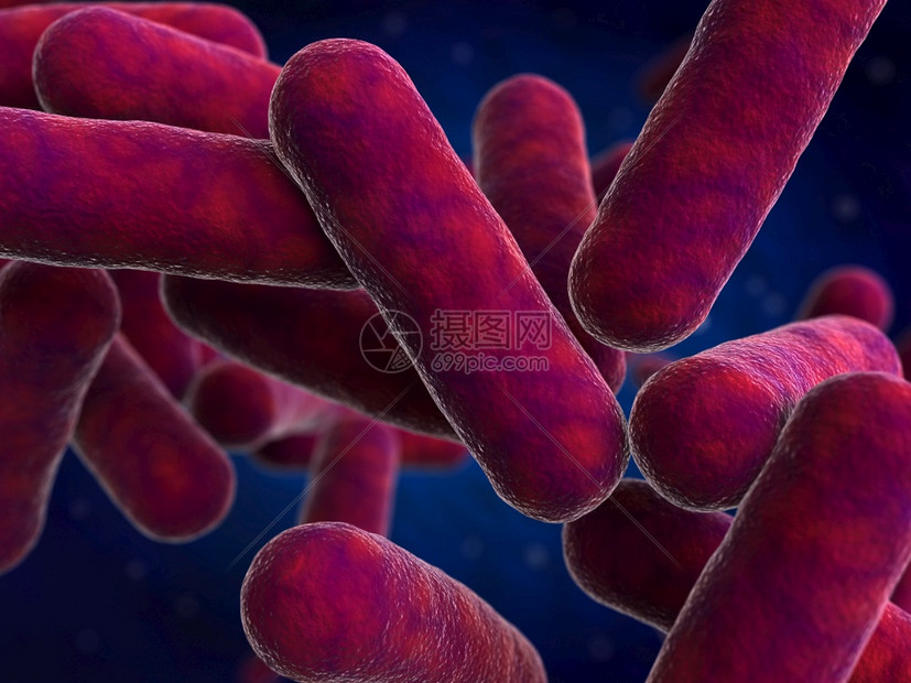 有机的3d细菌胞变异药物抽象的图片