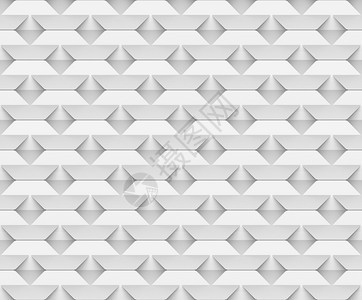 几何的3d形成无缝现代白色和灰网格平方图案的壁背景渲染奢华图片