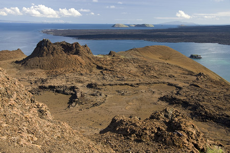 厄瓜多尔加拉帕戈斯群岛巴托洛梅火山灰锥和熔岩场的火山风貌加拉帕戈斯群岛艾伦风景火山口图片