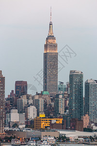旅行曼哈顿天线与拥挤的摩大楼视图城市景观图片
