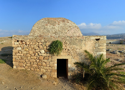 爬坡道希腊雷瑟姆诺市Fortezza堡垒清真寺标志建筑地罗西姆诺图片