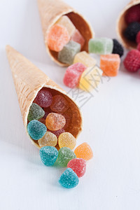 可口沙佛丰富多彩的冰淇淋甜果糖图片
