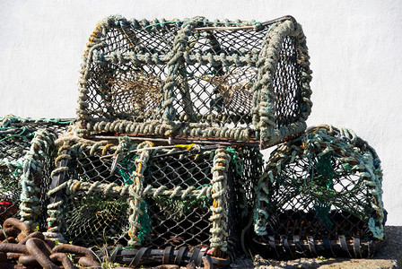笼绳索纽德丹麦的龙虾篮子图片