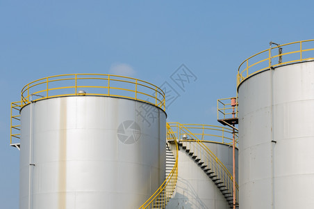 燃料石化工业储存罐筒仓背景图片