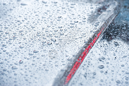 蓝色拖车雨滴抽象的水下雨图片