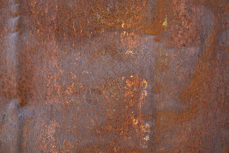 质地旧铁表面生锈金属板背景棕色的盘子图片