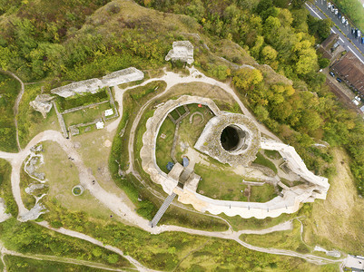 Gaillard城堡LesAndelys诺曼底法国古老的旅游建筑学图片