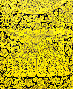泰国曼谷古老的金叶艺术文化美丽的金子图片