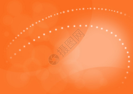 辉光模糊同心曲线点和圆圈的橙色抽象背景的图片