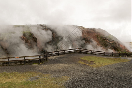 岩石gunnuhver冰岛温泉偶然的户外图片