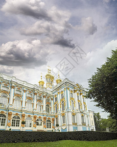 财产俄罗斯圣彼得堡的凯瑟琳宫纽约蓝色的公园图片