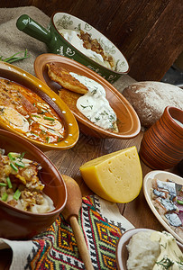 美食立陶宛烹饪波罗的海传统菜类顶视等巴兰德利艾一世图片