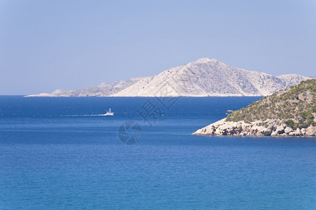 萨莫斯的爱琴海希腊岛萨摩斯图片