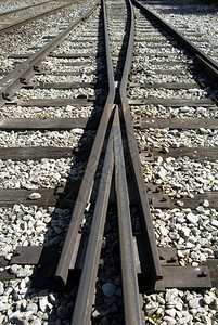 一种测量轨对铁路线的近视图片