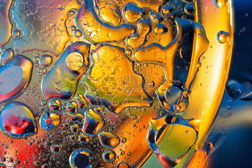 降低多色油滴的抽象背景多色油滴的抽象背景质地水图片