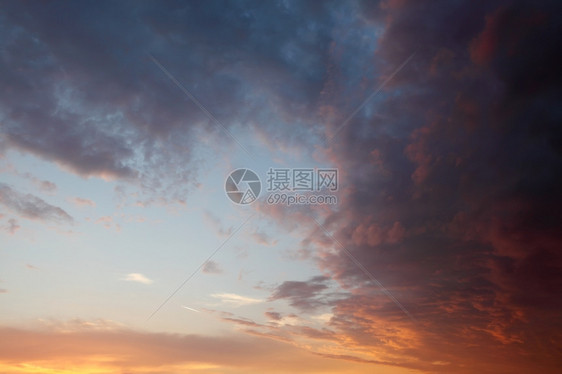 景观橙云空日出纹理背景美丽的图片