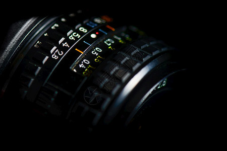 单反视频数字具有机械隔膜孔径的老式SRR透镜细节图片