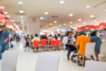 或者吃抽象模糊的餐厅或食品中心背景浅bokoh桌子图片