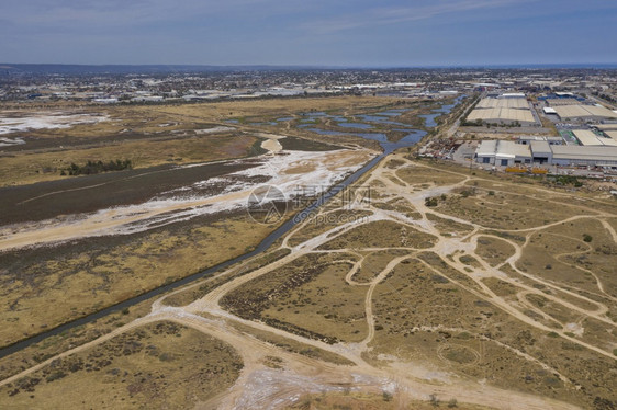 南澳大利亚阿德莱港工业区空中观测图Asir路商业区域图片