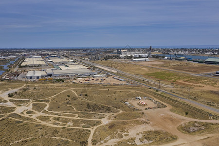 进口水路南澳大利亚阿德莱港工业区空中观测图Asir云图片