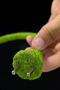 未来象征绿色电插件有创造力的图片