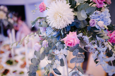 婚礼宴会厅装饰花卉图片