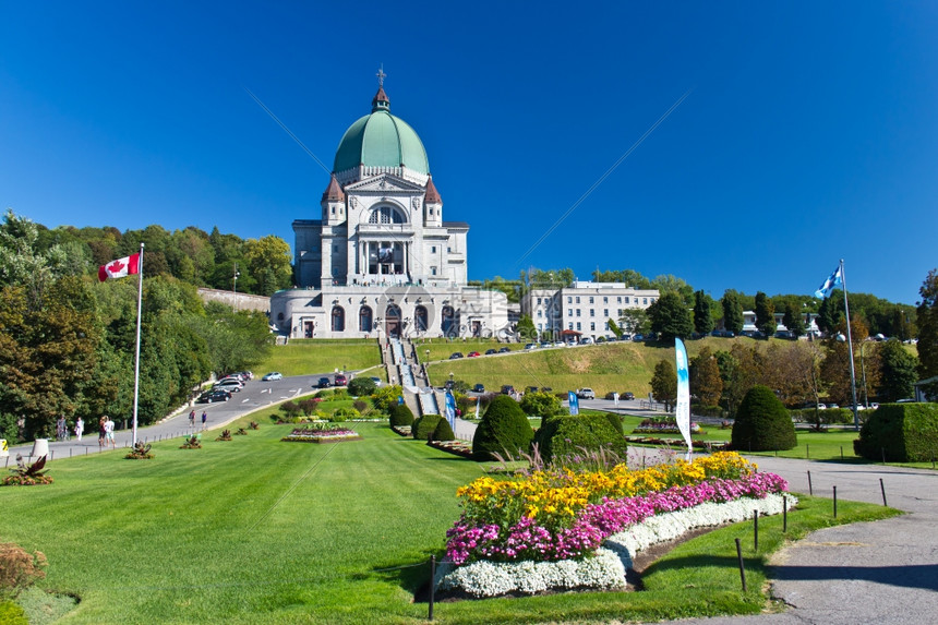旅游圆顶加拿大蒙特利尔圣约瑟夫神庙是加拿大历史遗迹之一位于蒙特利尔历史图片