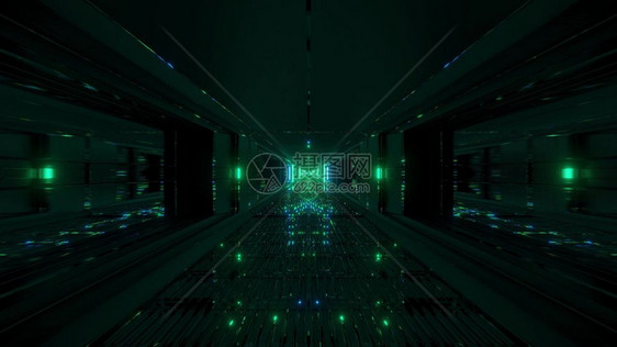 未来科技时空隧道科幻背景图片