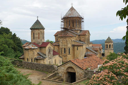 镇神圣大教堂Gelati修道院格鲁吉亚库塔西东欧图片