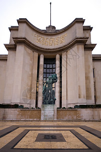 布瓦洛青铜法国巴黎特罗卡德州Chaillot宫皇图片
