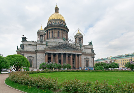 英石2015年6月日俄罗斯圣彼得堡艾萨克大教堂俄语景观图片