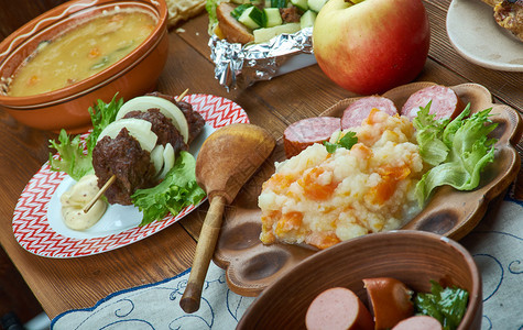 贝伦克劳新鲜的荷兰菜各种传统类顶端风景格兰科莱森图片