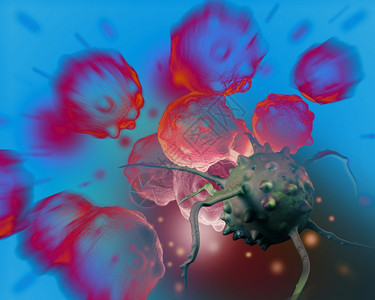 用3D软件CANCER制造的细胞插图癌症三维图片